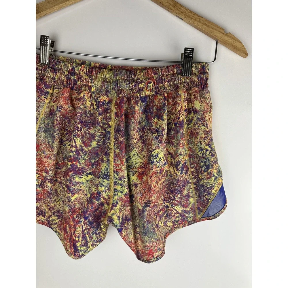 🦄 Lululemon SeaWheeze Hotty Hot Short 4" Woodland Sprint Women's Size 8 Tall - Picture 8 of 12